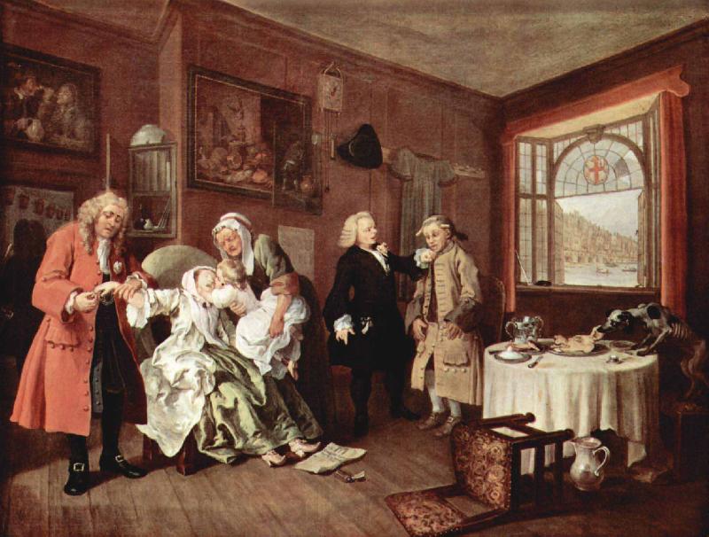 William Hogarth The Ladys Death Spain oil painting art